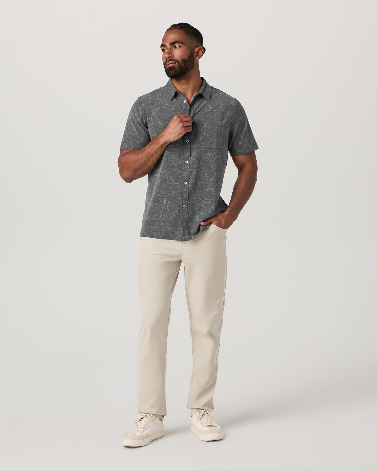 Short Sleeve Bridge Button Down Men's Root Shirt | Vuori online - US 3170