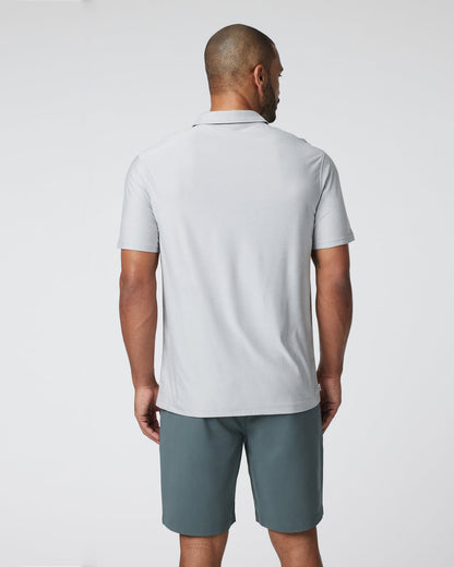 Short Sleeve Strato Button Down Men's Platinum Shirt | Vuori outlet - US 6926
