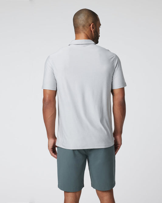 Short Sleeve Strato Button Down Men's Platinum Shirt | Vuori outlet - US 6926