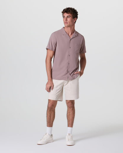 Seaport Button Down Men's Dark Umber Short Sleeve | Vuori onsale - US 5720