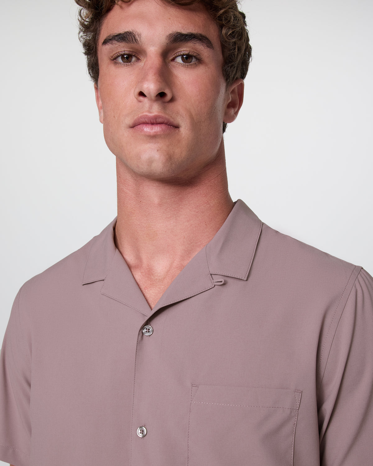 Seaport Button Down Men's Dark Umber Short Sleeve | Vuori onsale - US 5720