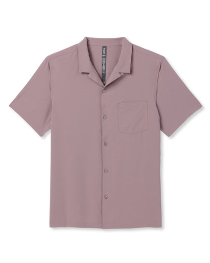 Seaport Button Down Men's Dark Umber Short Sleeve | Vuori onsale - US 5720