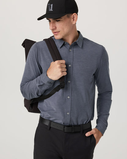 Long Sleeve Bridge Button Down Men's Moonlight Shirt | Vuori for sale - US 1197