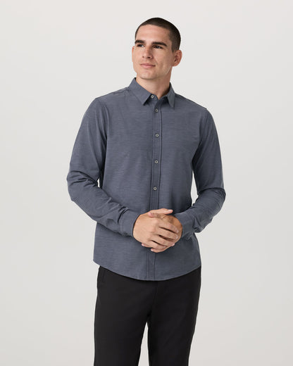 Long Sleeve Bridge Button Down Men's Moonlight Shirt | Vuori for sale - US 1197
