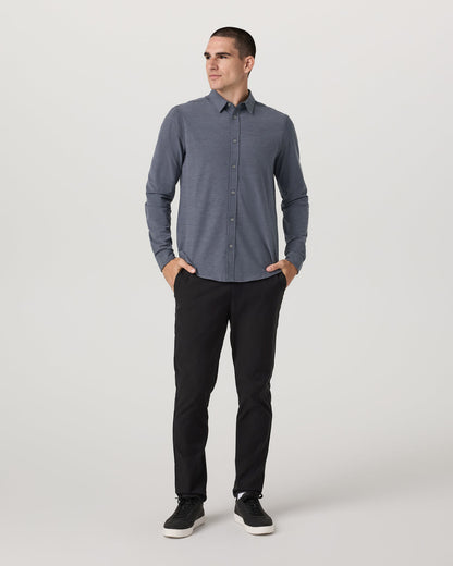 Long Sleeve Bridge Button Down Men's Moonlight Shirt | Vuori for sale - US 1197