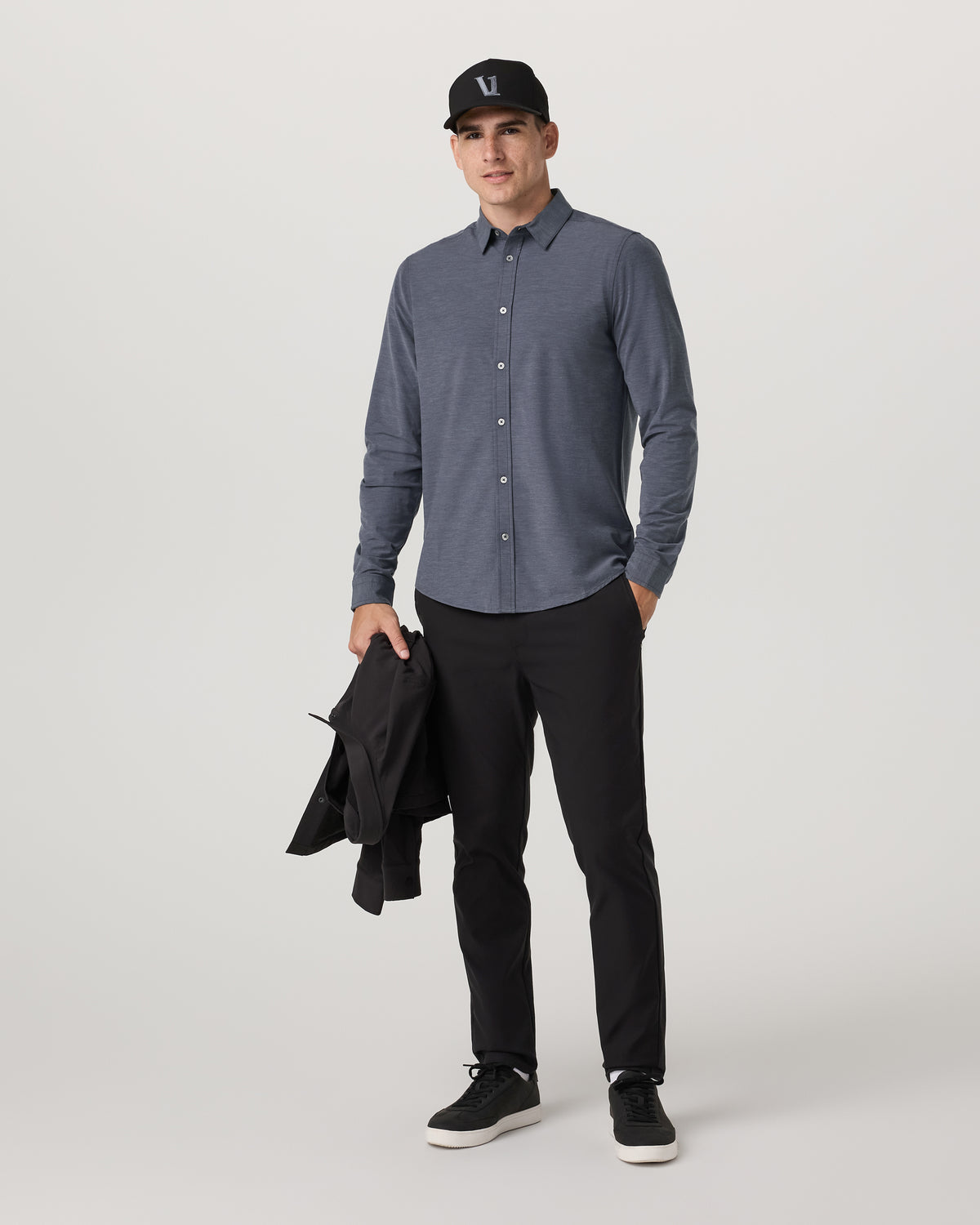 Long Sleeve Bridge Button Down Men's Moonlight Shirt | Vuori for sale - US 1197