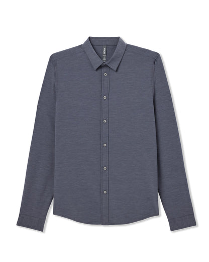 Long Sleeve Bridge Button Down Men's Moonlight Shirt | Vuori for sale - US 1197