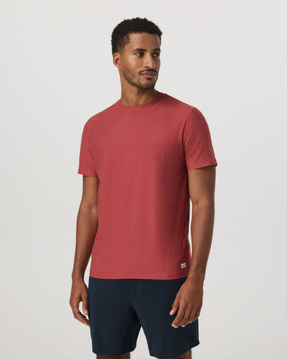 Strato Tech Tee Men's Fire Heather Performance Shirt | Vuori sale - US 5544