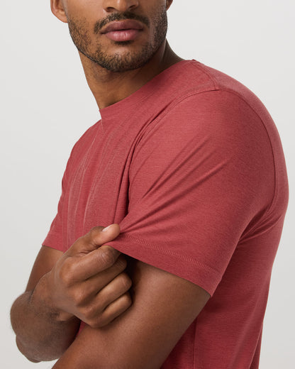 Strato Tech Tee Men's Fire Heather Performance Shirt | Vuori sale - US 5544