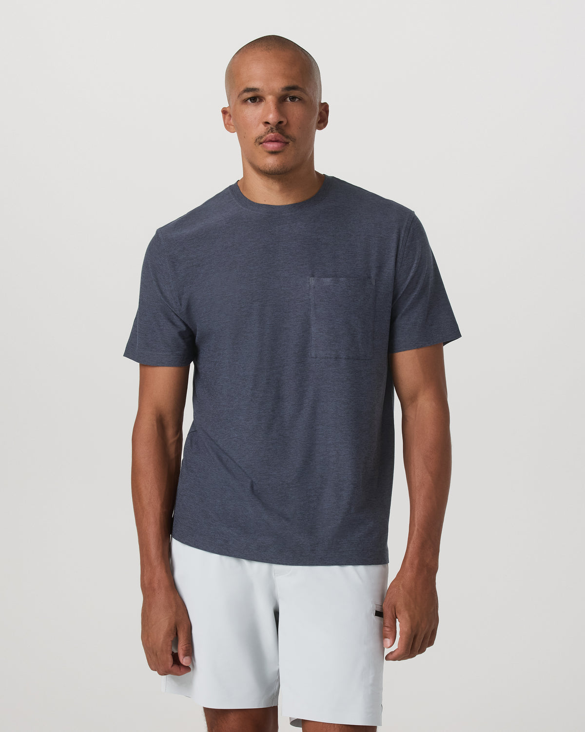 Short Sleeve Strato Pocket Tee-Relaxed Fit Dark Azure Heather | Vuori onsale - US 4036