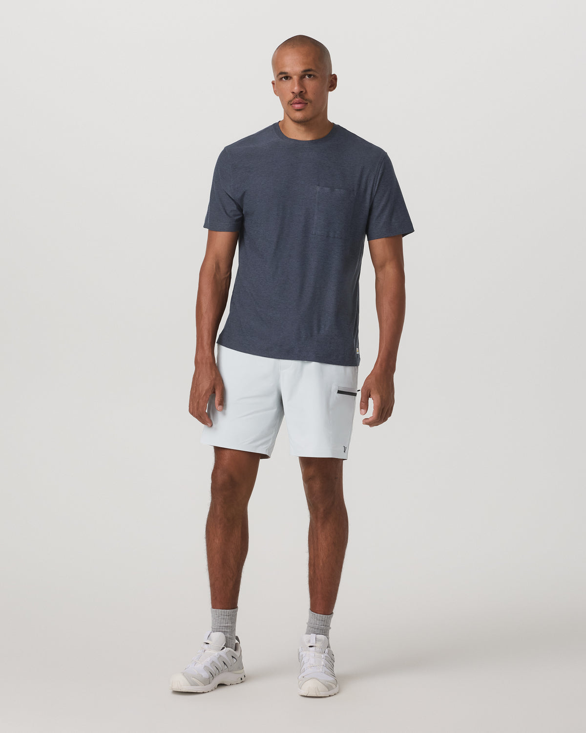 Short Sleeve Strato Pocket Tee-Relaxed Fit Dark Azure Heather | Vuori onsale - US 4036
