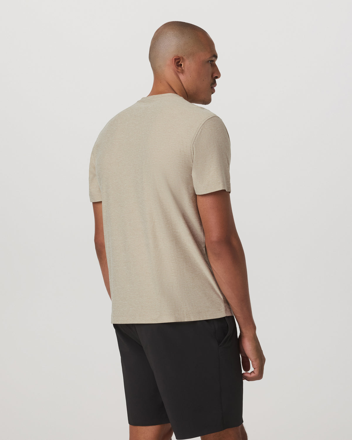 Short Sleeve Strato Pocket Tee-Relaxed Fit Truffle Heather | Vuori for sale - US 8087