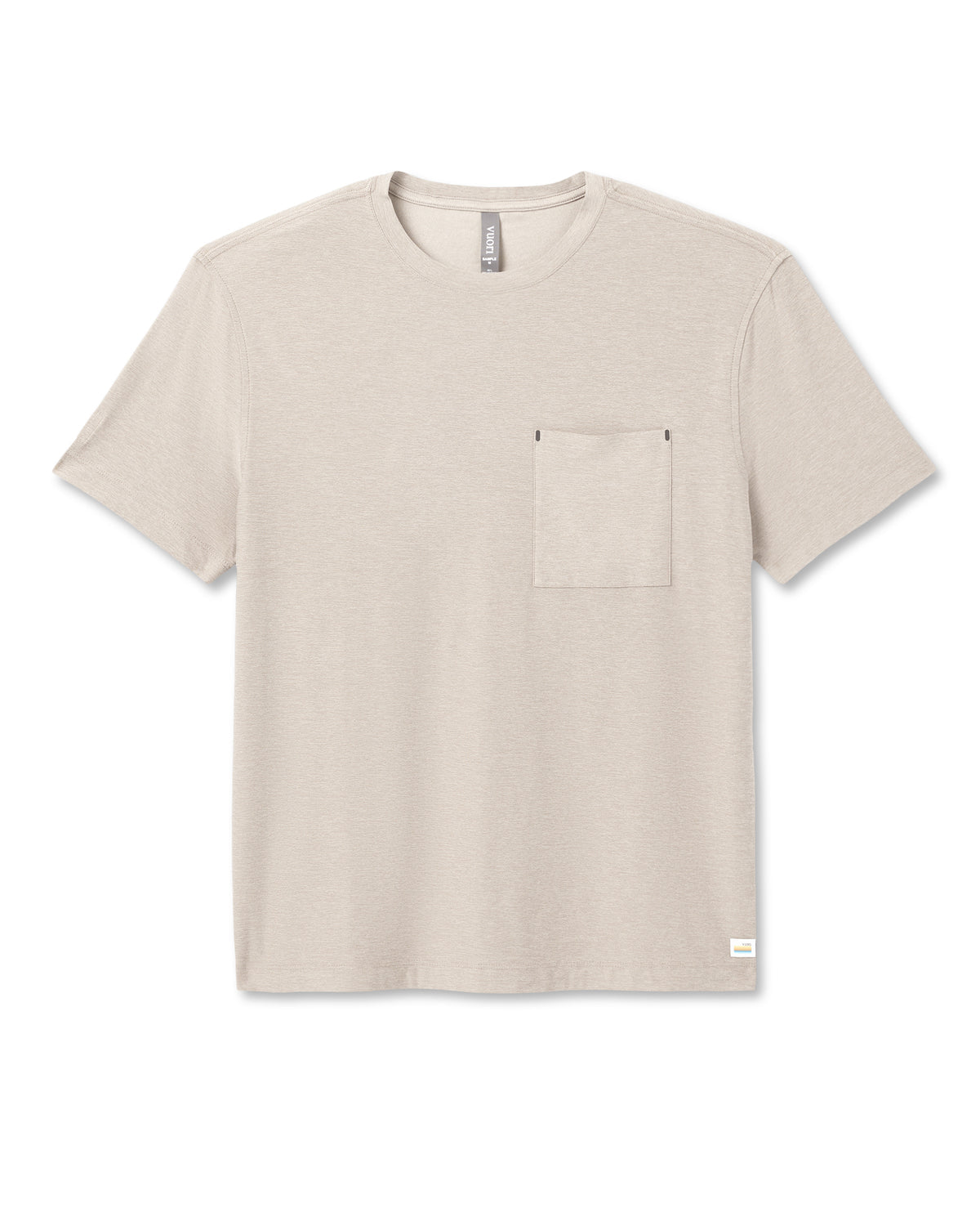 Short Sleeve Strato Pocket Tee-Relaxed Fit Truffle Heather | Vuori for sale - US 8087