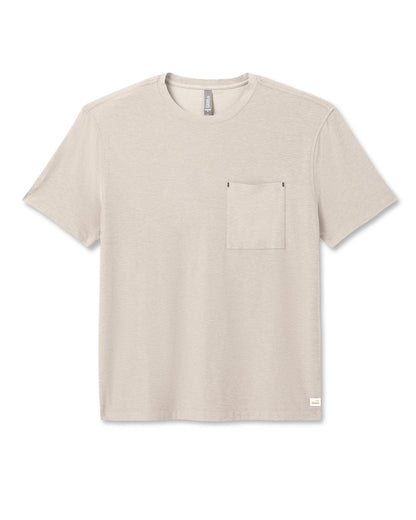 Short Sleeve Strato Pocket Tee-Relaxed Fit Truffle Heather | Vuori for sale - US 8087