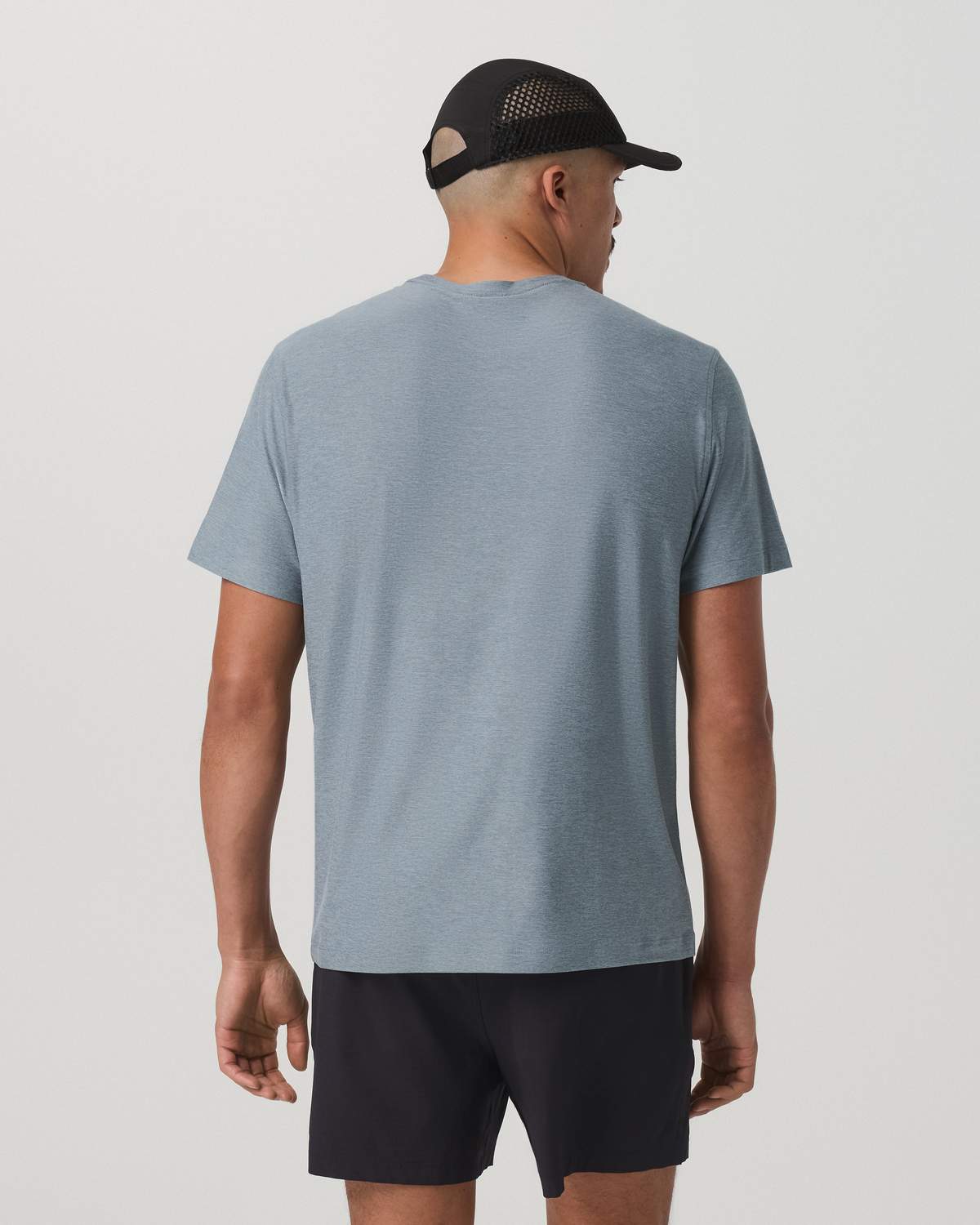 Short Sleeve Strato Pocket Tee-Relaxed Fit Dusty Blue Heather | Vuori online - US 9952