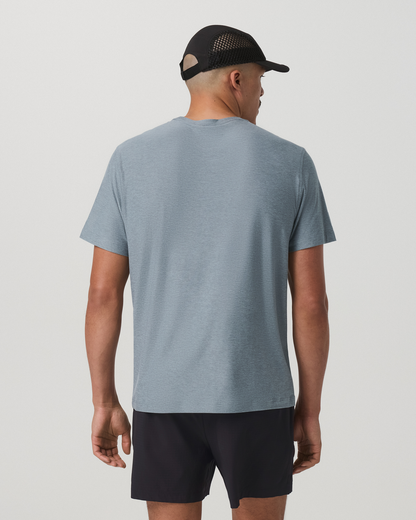 Short Sleeve Strato Pocket Tee-Relaxed Fit Dusty Blue Heather | Vuori online - US 9952