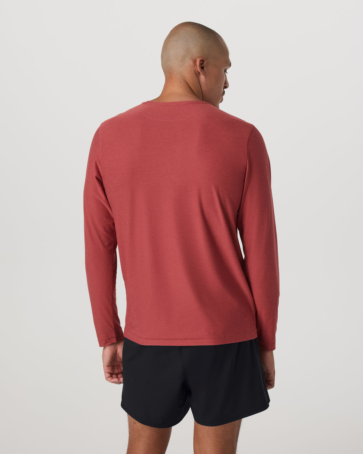 Long Sleeve Strato Tech Tee Fire Heather Workout Shirt | Vuori discount - US 8092