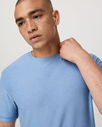 Strato Tech Tee Women's Isle Blue Heather T-Shirt | Vuori outlet - US 3565