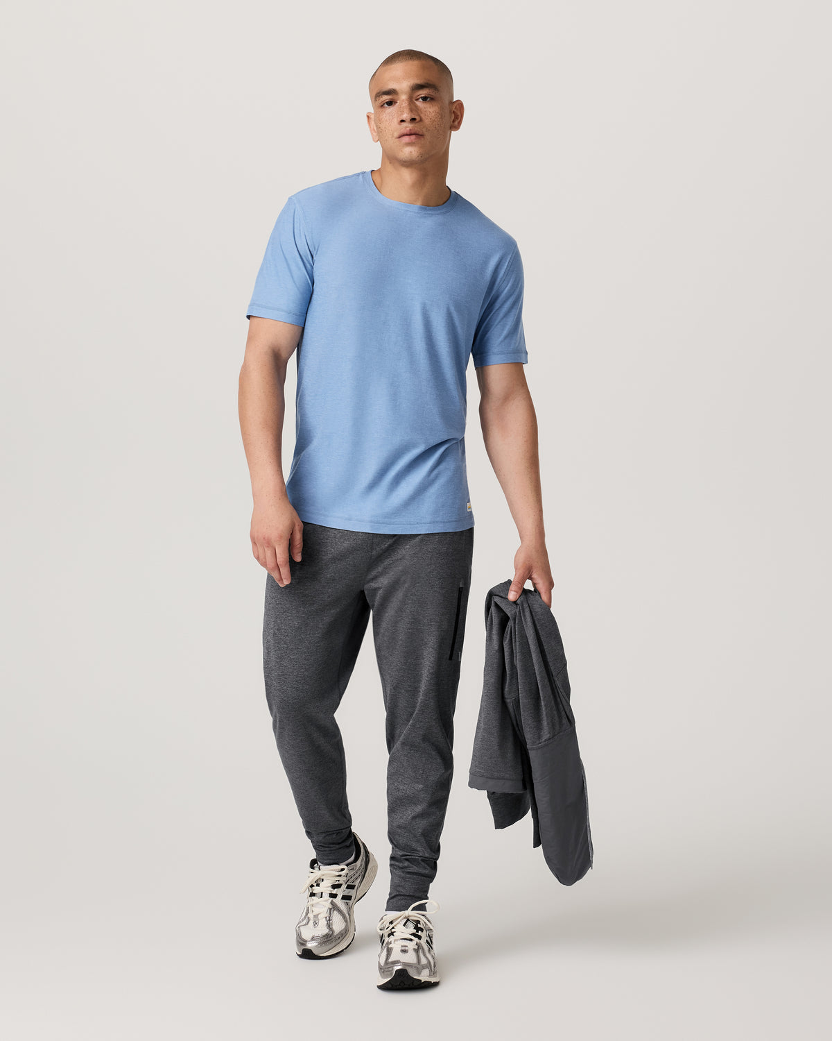 Strato Tech Tee Women's Isle Blue Heather T-Shirt | Vuori outlet - US 3565