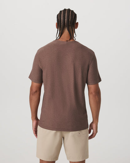Strato Tech Tee Men's Sable Heather Performance T-Shirt | Vuori sale - US 3661