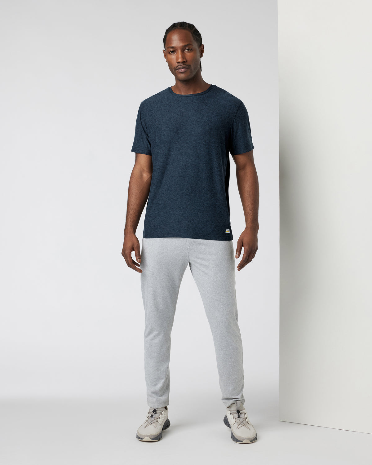 Strato Tech Tee Men's Navy Heather Blue Tee | Vuori onsale - US 2569