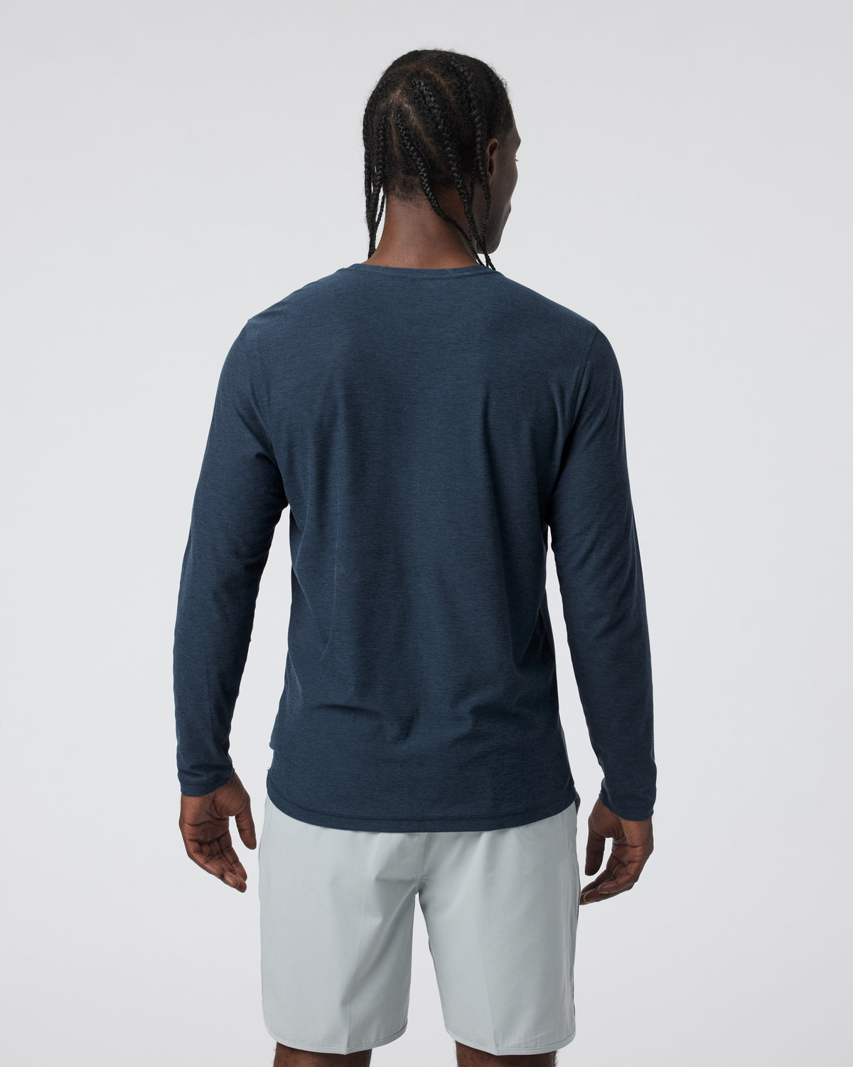Long-Sleeve Strato Tech Tee Navy Long Sleeve Top | Vuori discount - US 9393