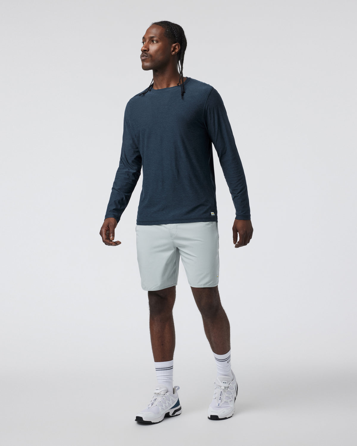Long-Sleeve Strato Tech Tee Navy Long Sleeve Top | Vuori discount - US 9393