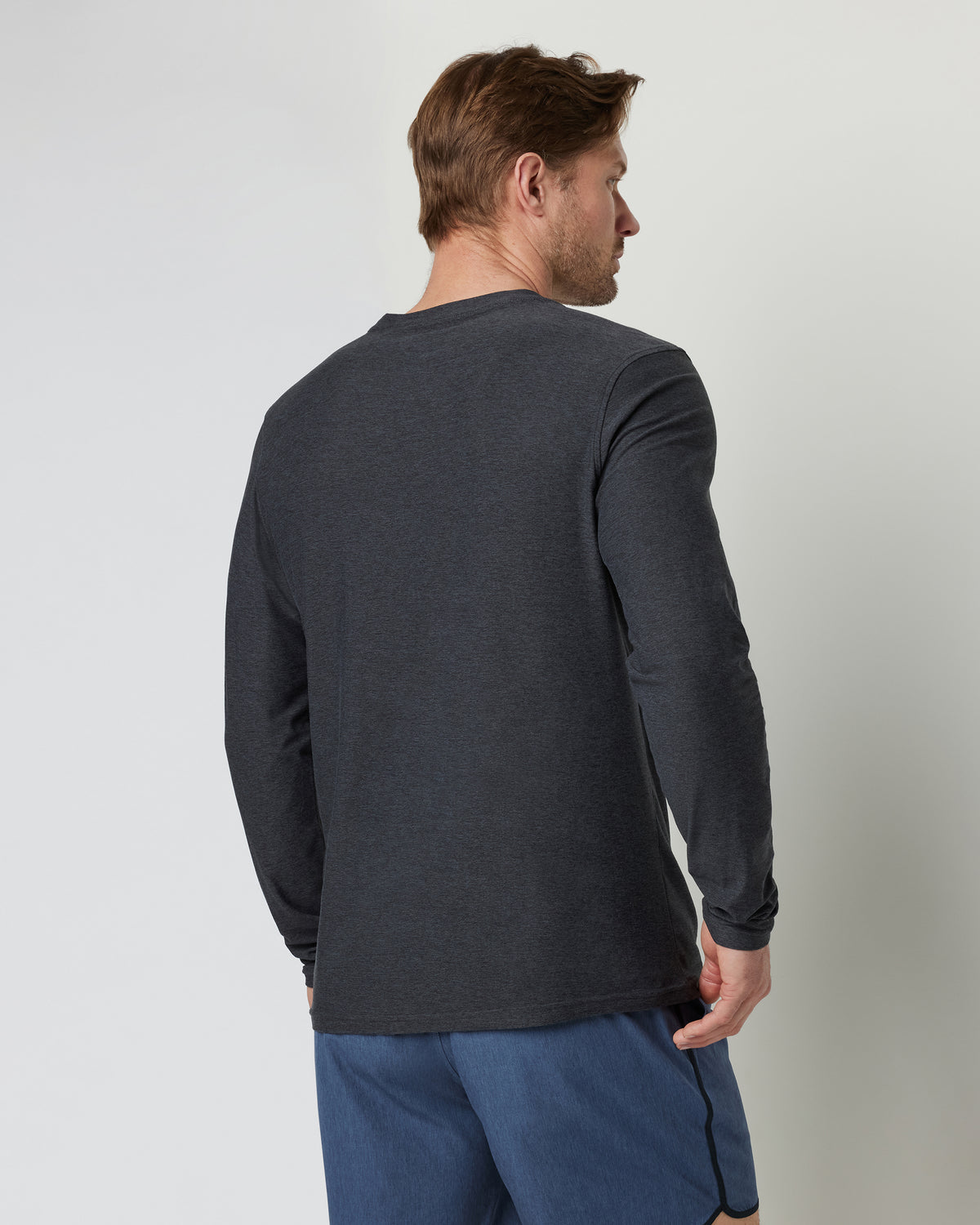 Long-Sleeve Strato Tech Tee Men's Charcoal Shirt | Vuori outlet - US 9739