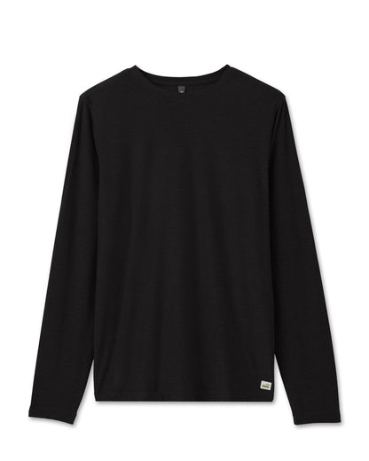 Long Sleeve Strato Tech Tee Men's Black Shirt | Vuori shop - US 6517