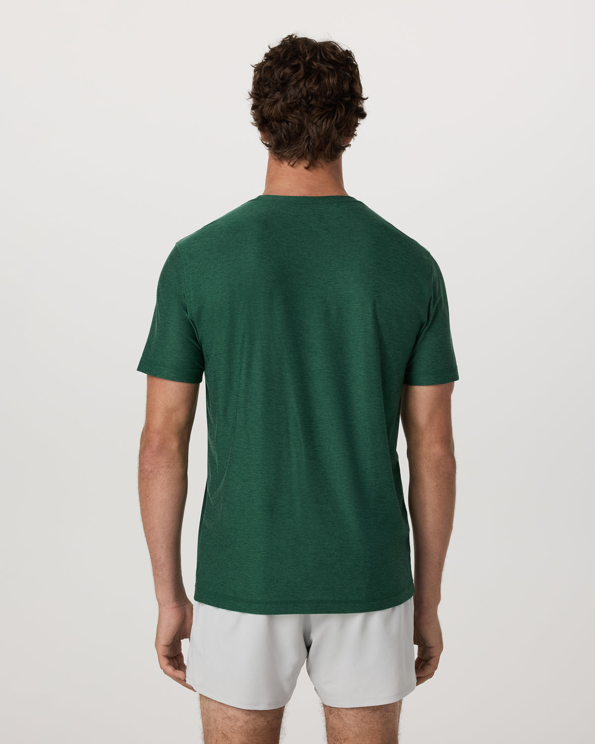 Strato Tech Tee Men's Viridian Heather Performance Shirt | Vuori sale - US 1026