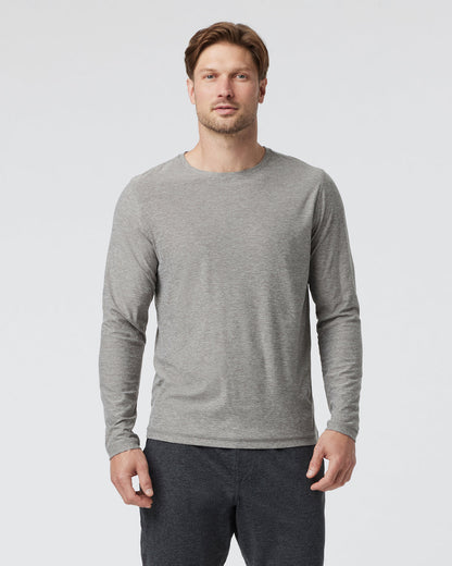 Long-Sleeve Strato Tech Tee Heather Grey Shirt | Vuori onsale - US 9765