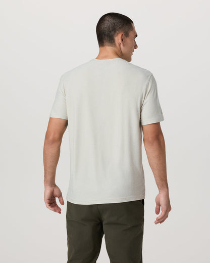 Strato Tech Tee Men's Mushroom Heather T-Shirt | Vuori for sale - US 8018