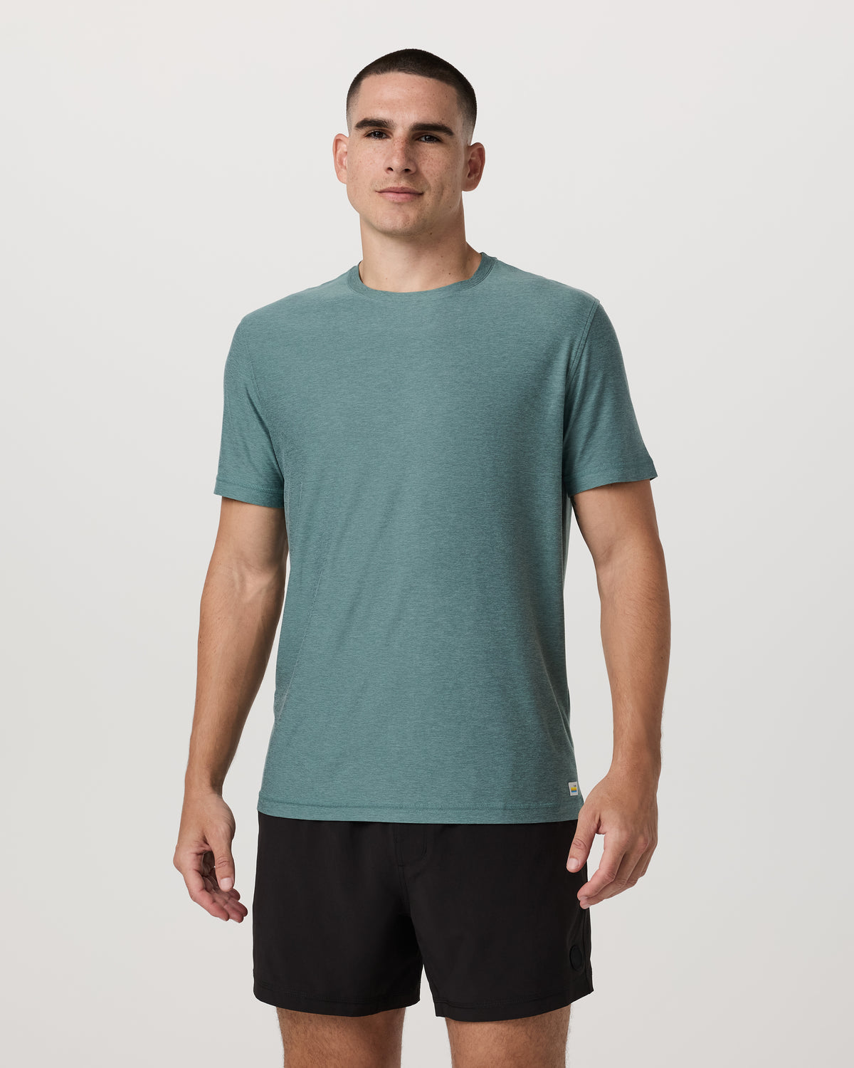 Strato Tech Tee Men's Bluegrass Heather T-Shirt | Vuori discount - US 8884