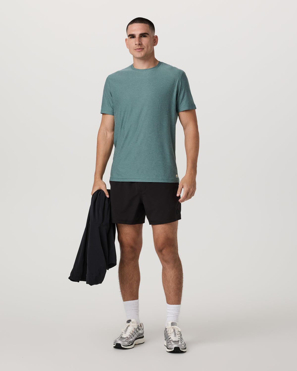 Strato Tech Tee Men's Bluegrass Heather T-Shirt | Vuori discount - US 8884