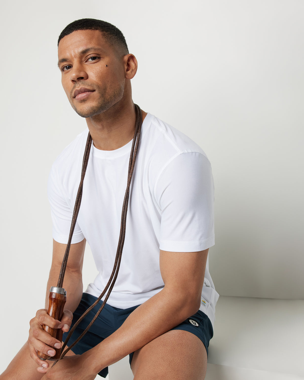 Strato Tech Tee Men's White Tech Shirt | Vuori outlet - US 3862
