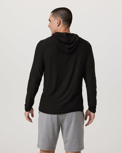 Strato Tech Hoodie Men's Black Long Sleeve Hoodie | Vuori shop - US 2515
