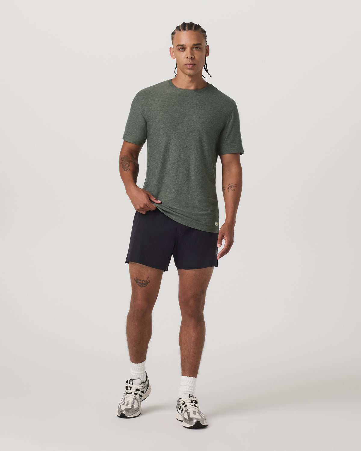 Strato Tech Tee Men's River Rock Heather T-Shirt | Vuori sale - US 5165