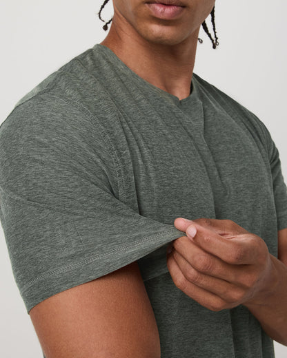 Strato Tech Tee Men's River Rock Heather T-Shirt | Vuori sale - US 5165