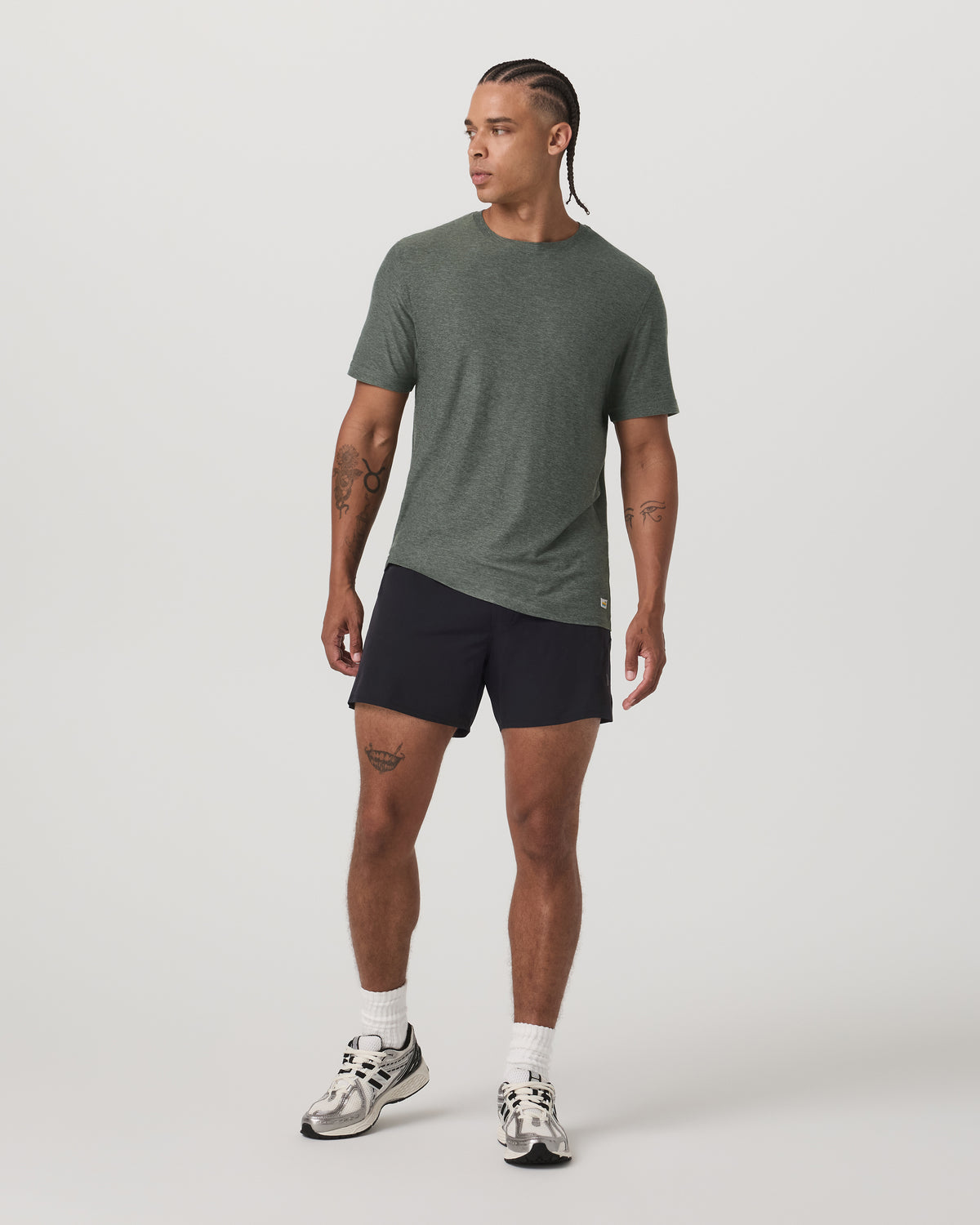 Strato Tech Tee Men's River Rock Heather T-Shirt | Vuori sale - US 5165