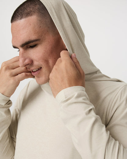 Strato Tech Hoodie Men's Mushroom Heather Hoodie | Vuori onsale - US 7928