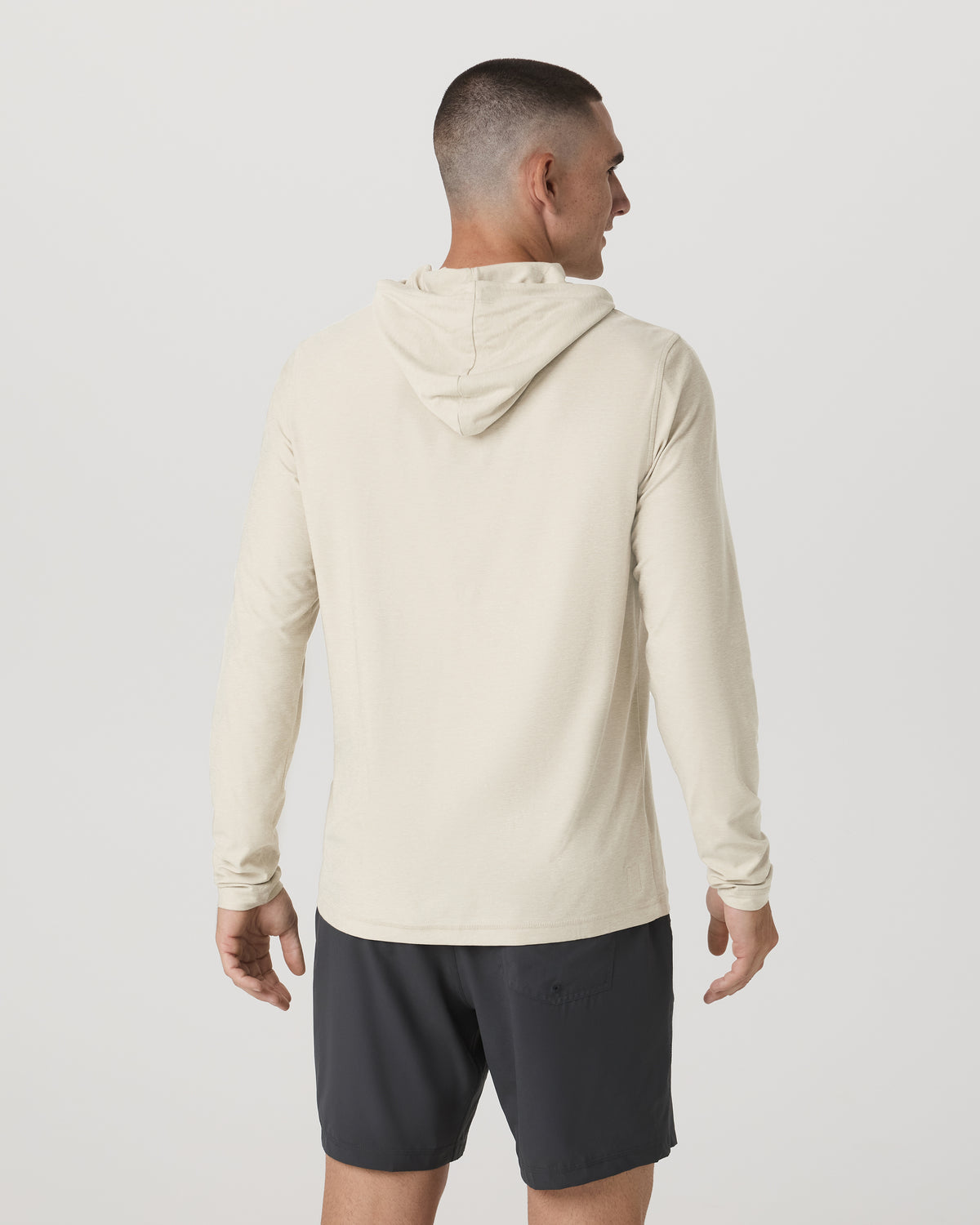 Strato Tech Hoodie Men's Mushroom Heather Hoodie | Vuori onsale - US 7928