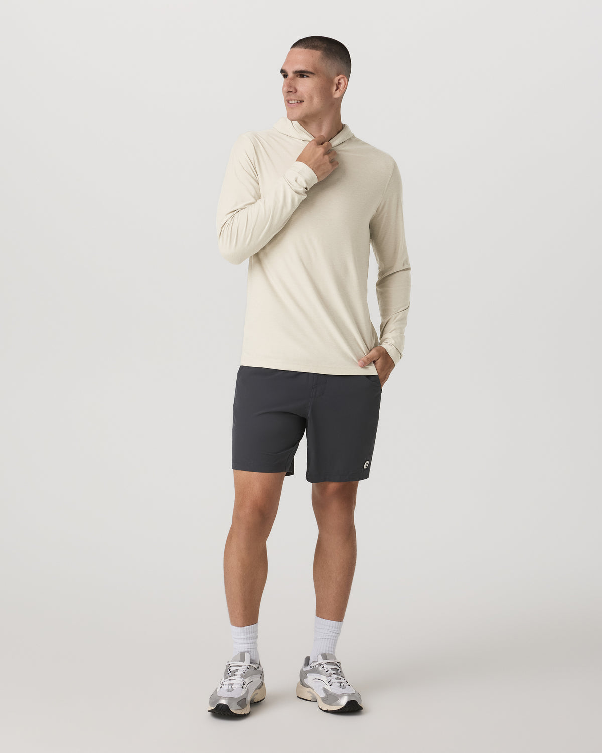 Strato Tech Hoodie Men's Mushroom Heather Hoodie | Vuori onsale - US 7928