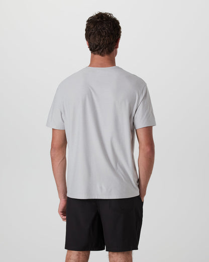 Short Sleeve Strato Pocket Tee - Relaxed Fit Platinum Heather | Vuori for sale - US 9505