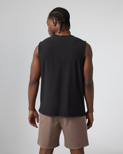 Strato Muscle Tee Men's Black Muscle Shirt | Vuori discount - US 9126