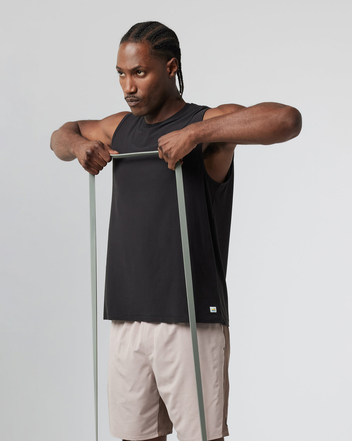 Strato Muscle Tee Men's Black Muscle Shirt | Vuori discount - US 9126