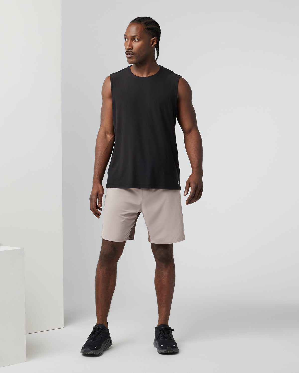 Strato Muscle Tee Men's Black Muscle Shirt | Vuori discount - US 9126