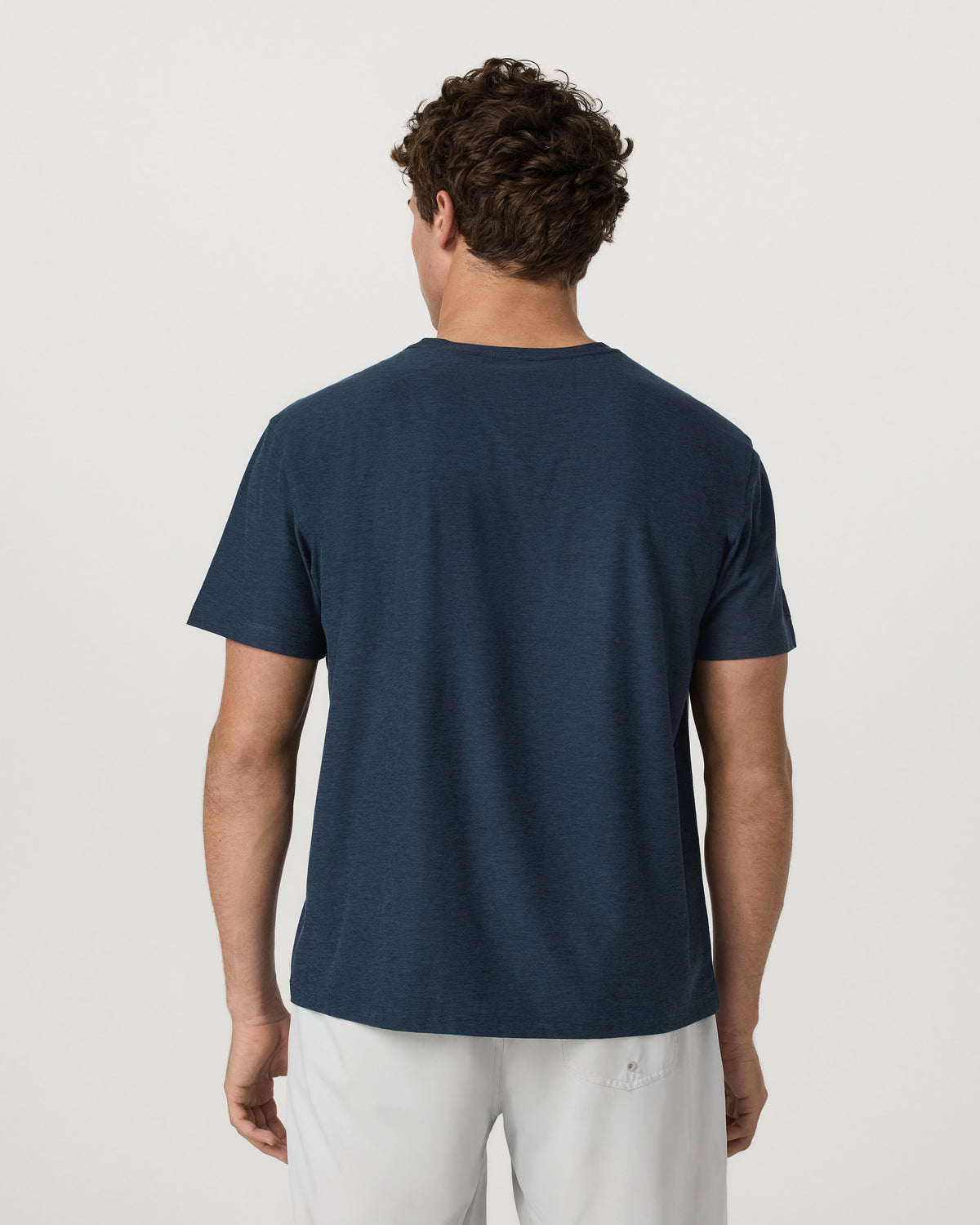 Men's Short Sleeve Strato Tee - Relaxed Fit Navy Heather | Vuori outlet - US 4333