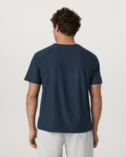 Men's Short Sleeve Strato Tee - Relaxed Fit Navy Heather | Vuori outlet - US 4333
