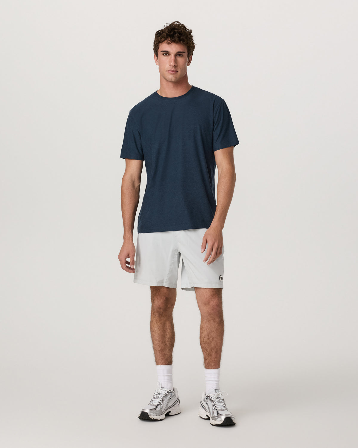 Men's Short Sleeve Strato Tee - Relaxed Fit Navy Heather | Vuori outlet - US 4333