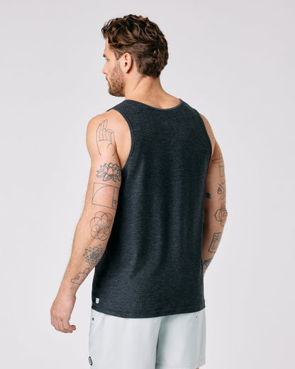 Strato Tech Tank Charcoal Heather | Vuori shop - US 7009